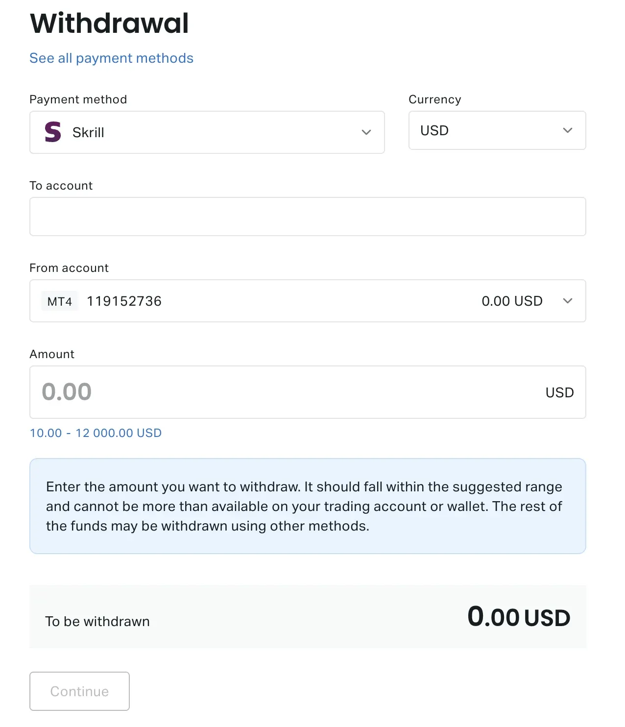 How to withdraw funds from your Exness account